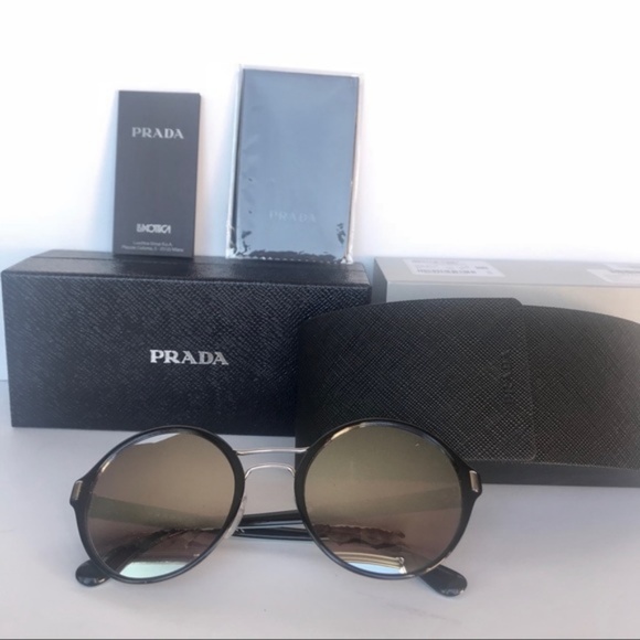 Prada Mirrored Round Sunglasses - Picture 6 of 8